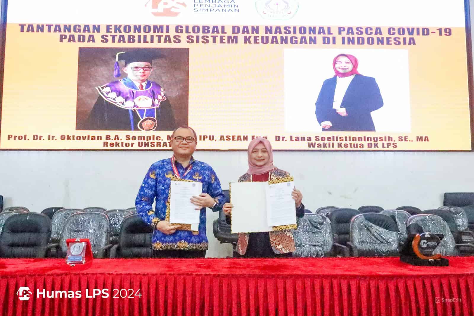 LPS dan Universitas Sam Ratulangi Lanjutkan Kemitraan